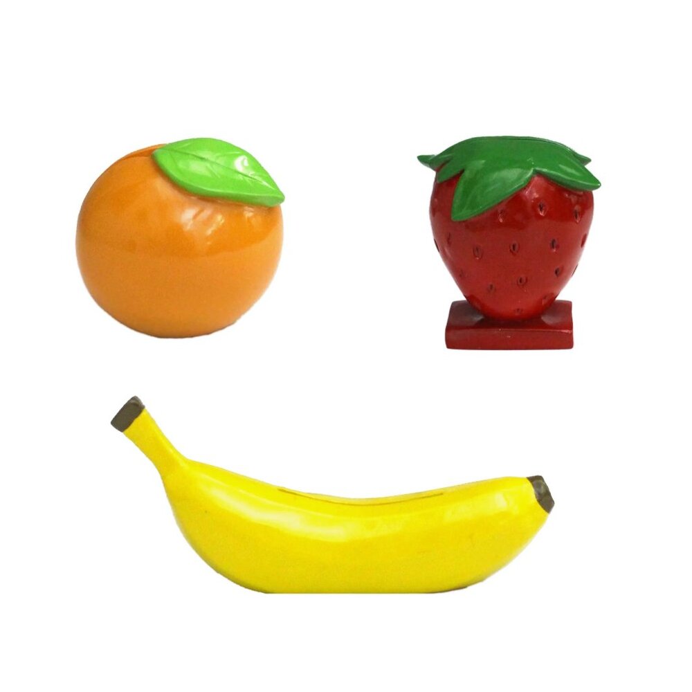 Figural Fruit 3-Piece Instant Photo Frame Set